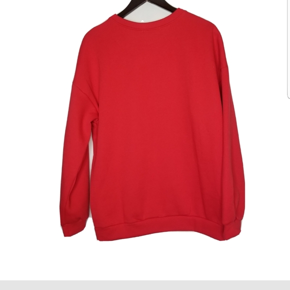 NEW Sheilay Women's Size Large Paw Prints/Flower Print Longsleeves Sweater NWT - Picture 3 of 4